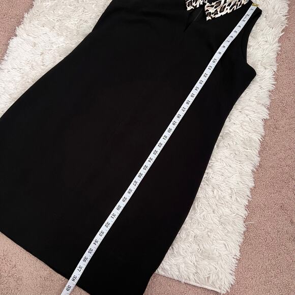 NWT White House Black Market Removable Leopard Collar Dress Size 14 - Picture 10 of 10
